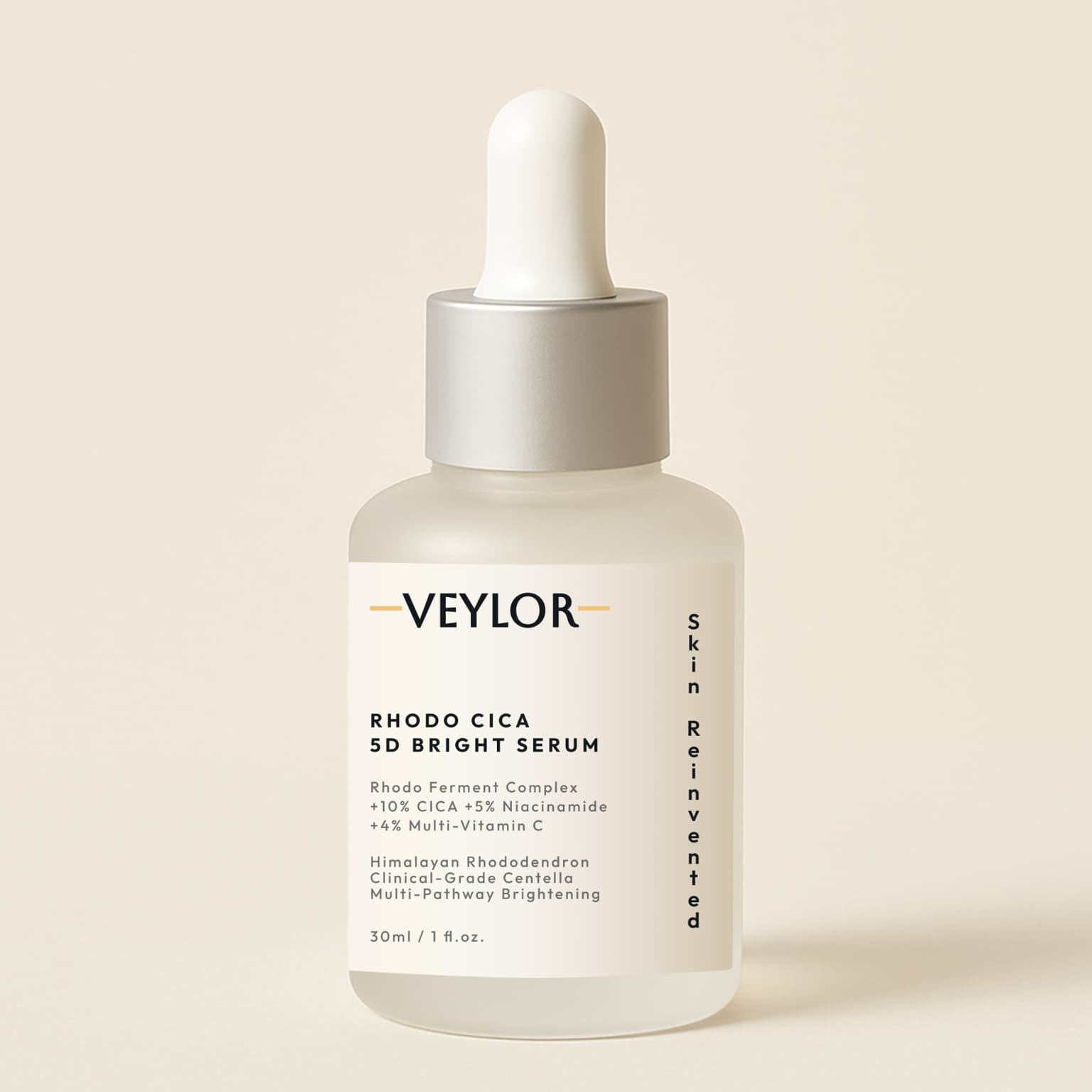 Rhodo Cica 5D Bright Serum — VEYLOR's hero formula